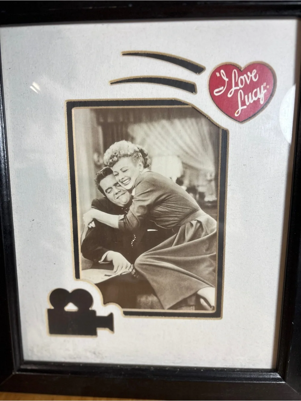 I Love Lucy Framed Collectible Wall Art Lucille Ball & Desi Arnaz